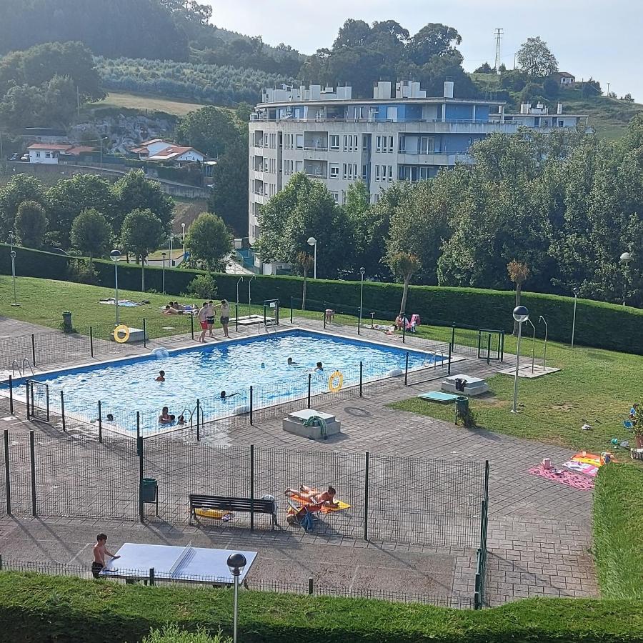 카스트로우르디알레스 Soleado Piso Con Garaje Y Piscina A 8' Centro 아파트 외부 사진